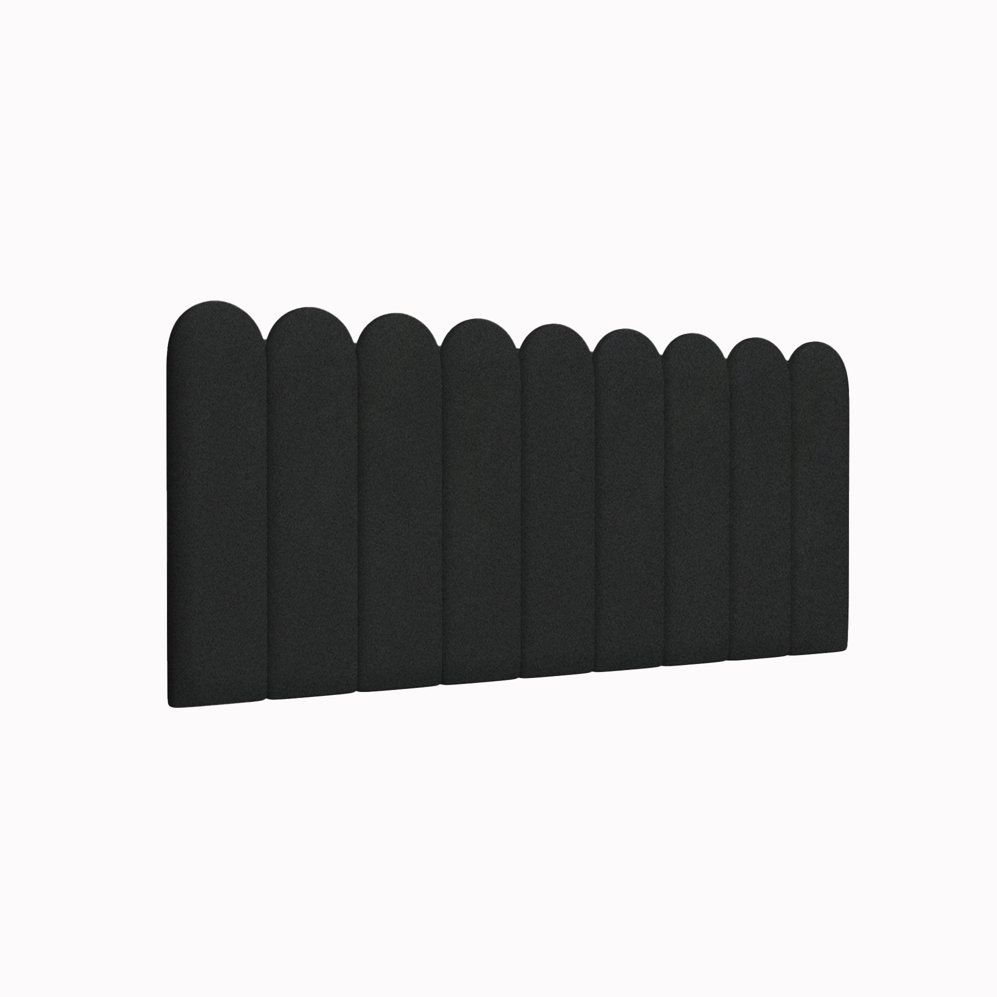 Мягкие стеновые панели Velour Black 15х60R см 4 шт.