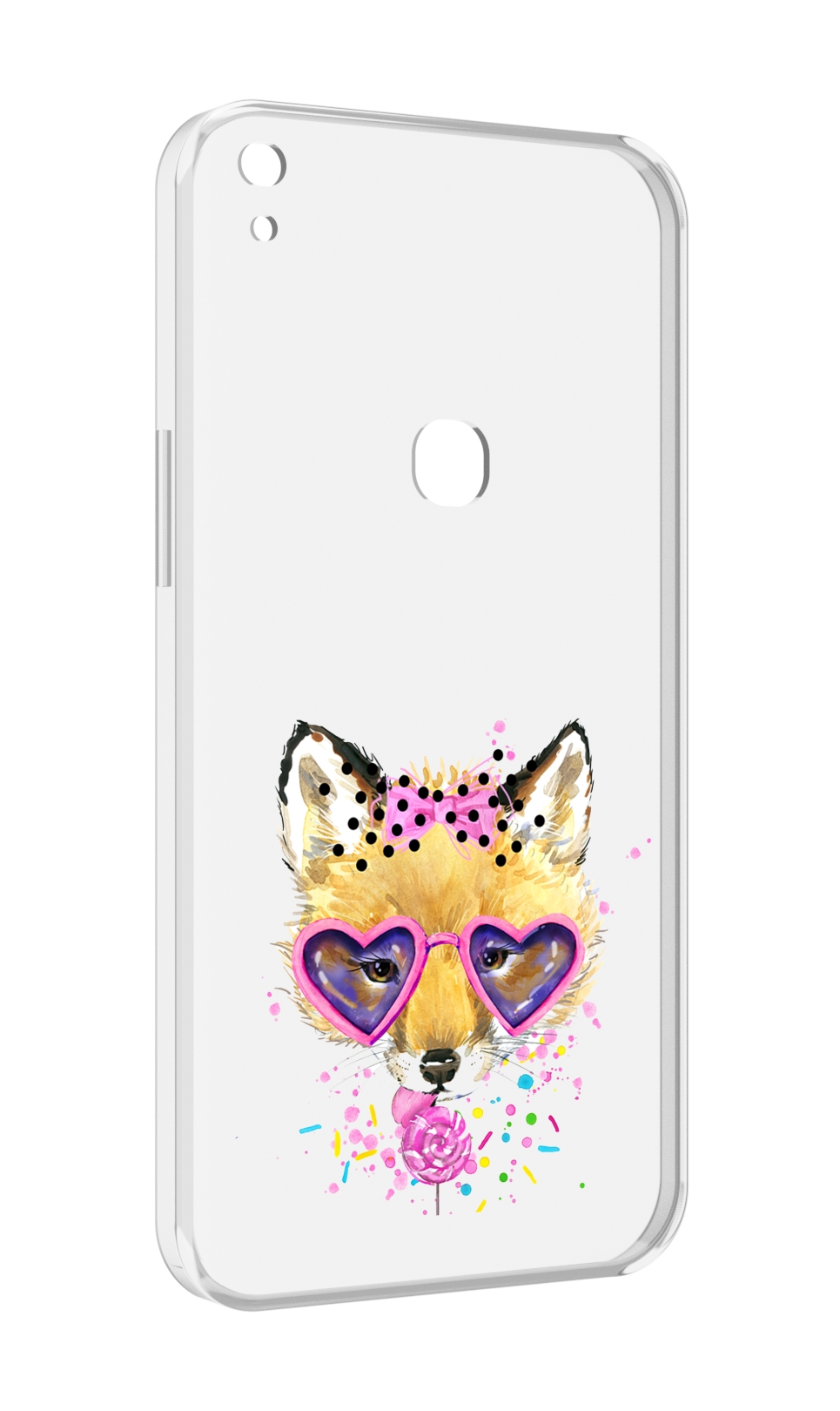 

Чехол MyPads лисенок с бантиком для Alcatel SHINE LITE 5080X 5.0, Прозрачный, Tocco