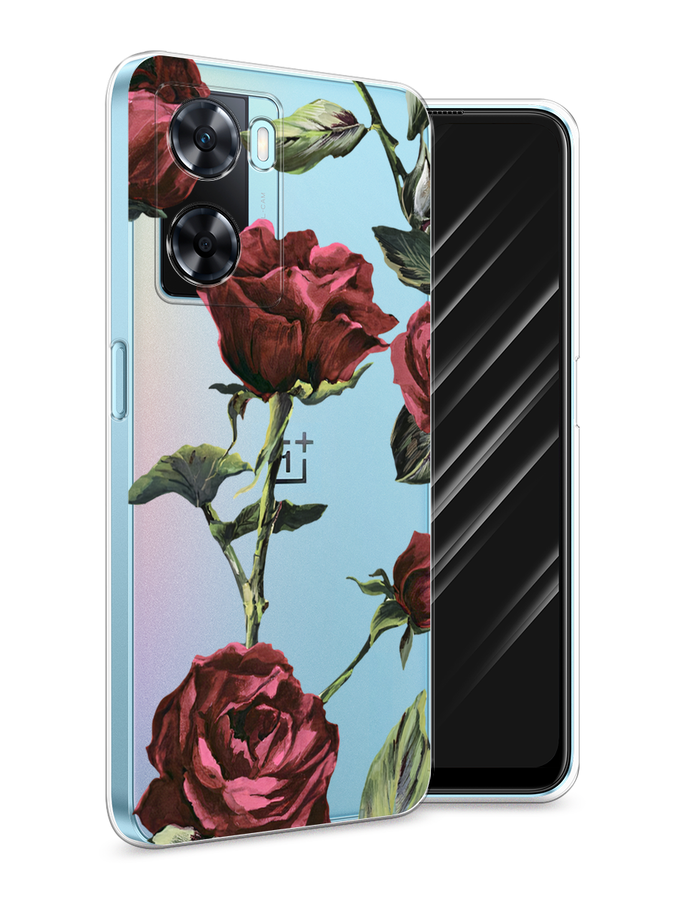 

Чехол Awog на OnePlus Nord N20 SE "Бордовые розы фон", Красный, 153450-8
