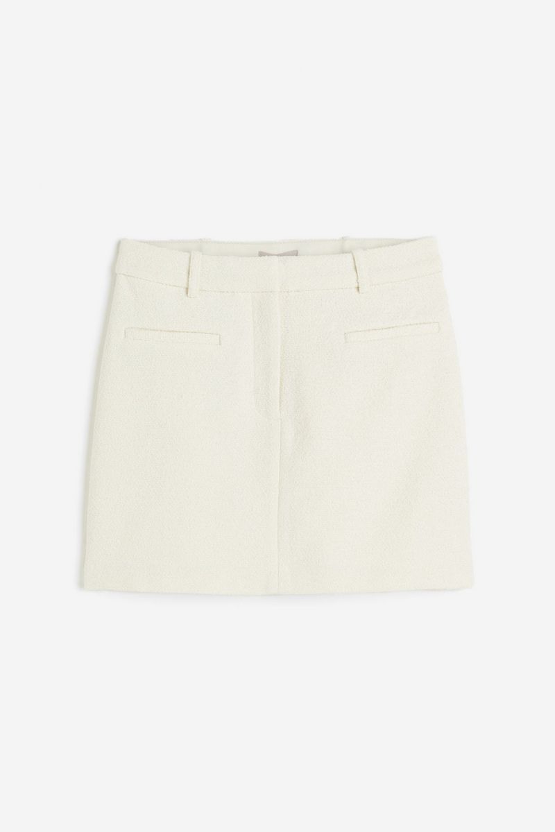 

Юбка женская H&M 1216401 белая 34 EU, Белый, 1216401