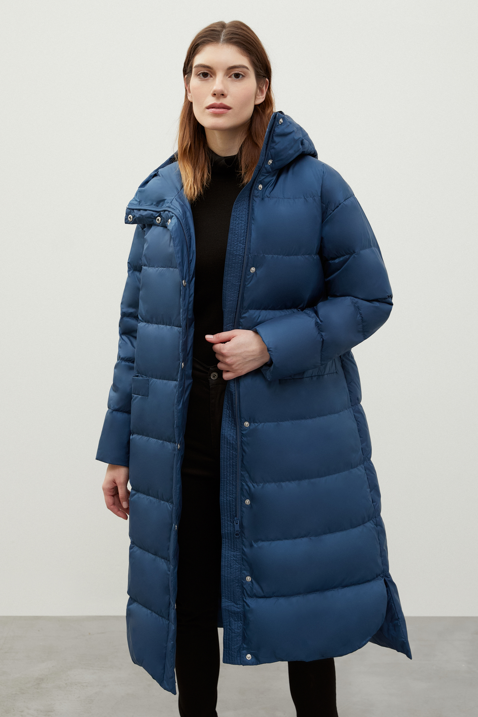 

Пальто женское Finn Flare FAB11046 синее 2XL, FAB11046