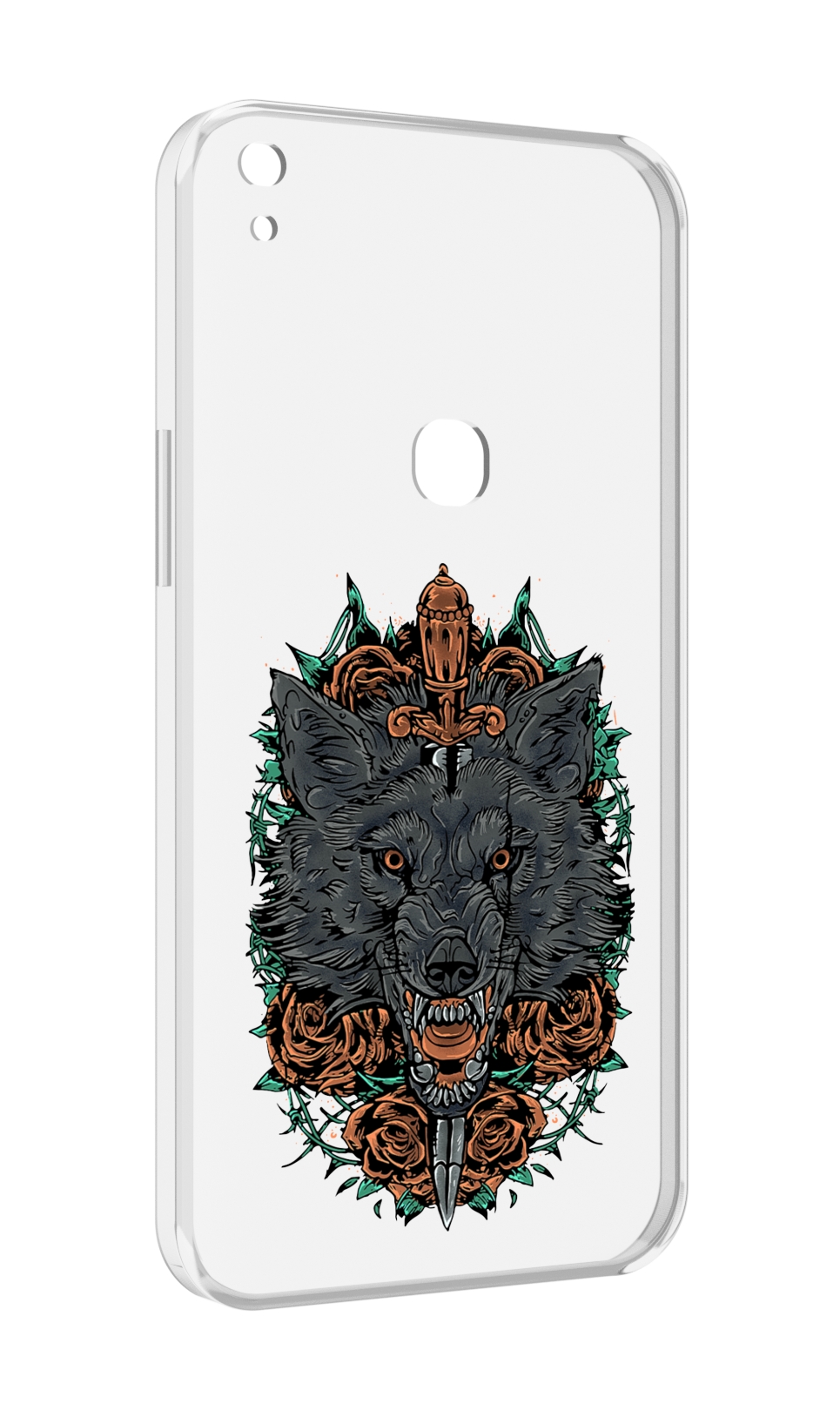 

Чехол MyPads красивый злой волк для Alcatel SHINE LITE 5080X 5.0, Прозрачный, Tocco