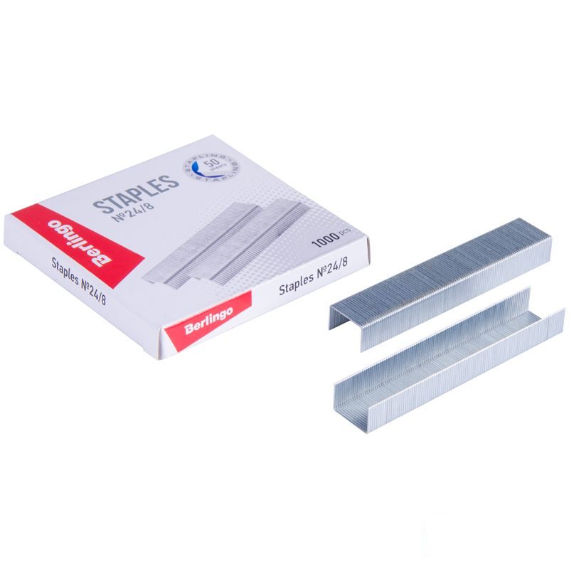 Скобы для степлеров Berlingo 248 оцинкованные 1000шт DSk_24800 60 уп 9165₽