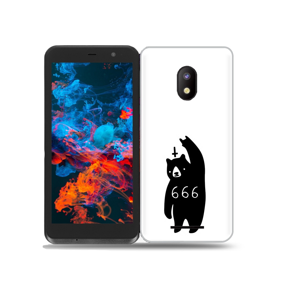 

Чехол MyPads Tocco для BQ 5045L Wallet медведь 666, Прозрачный, Tocco