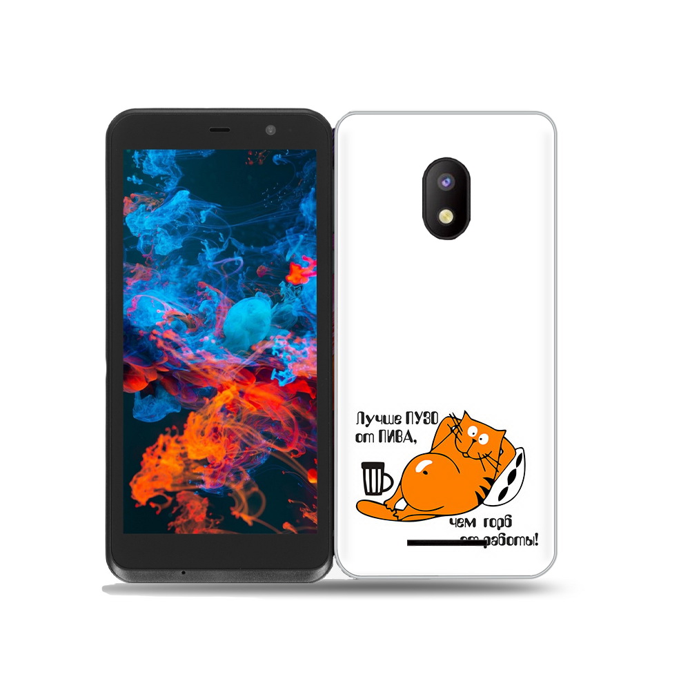 

Чехол MyPads Tocco для BQ 5045L Wallet лучше пузо, Прозрачный, Tocco