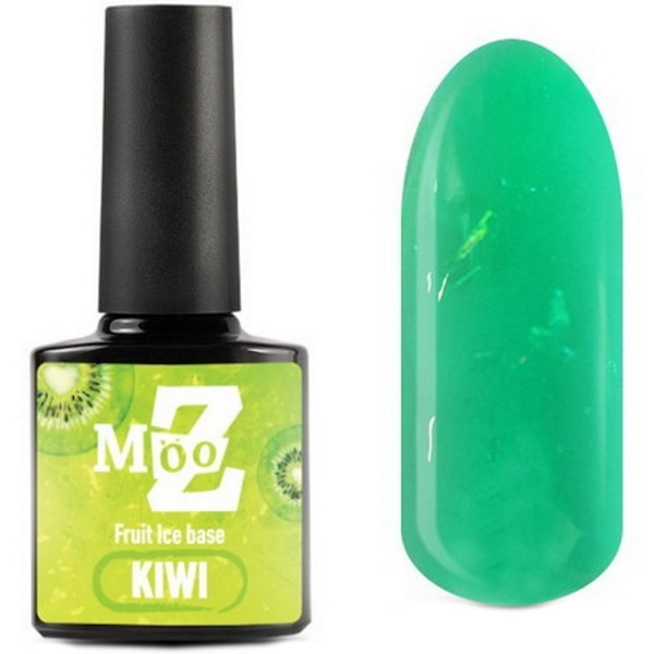 

Гель лак для ногтей MOOZ Fruit Ice шеллак для маникюра плотный base Kiwi 9 мл