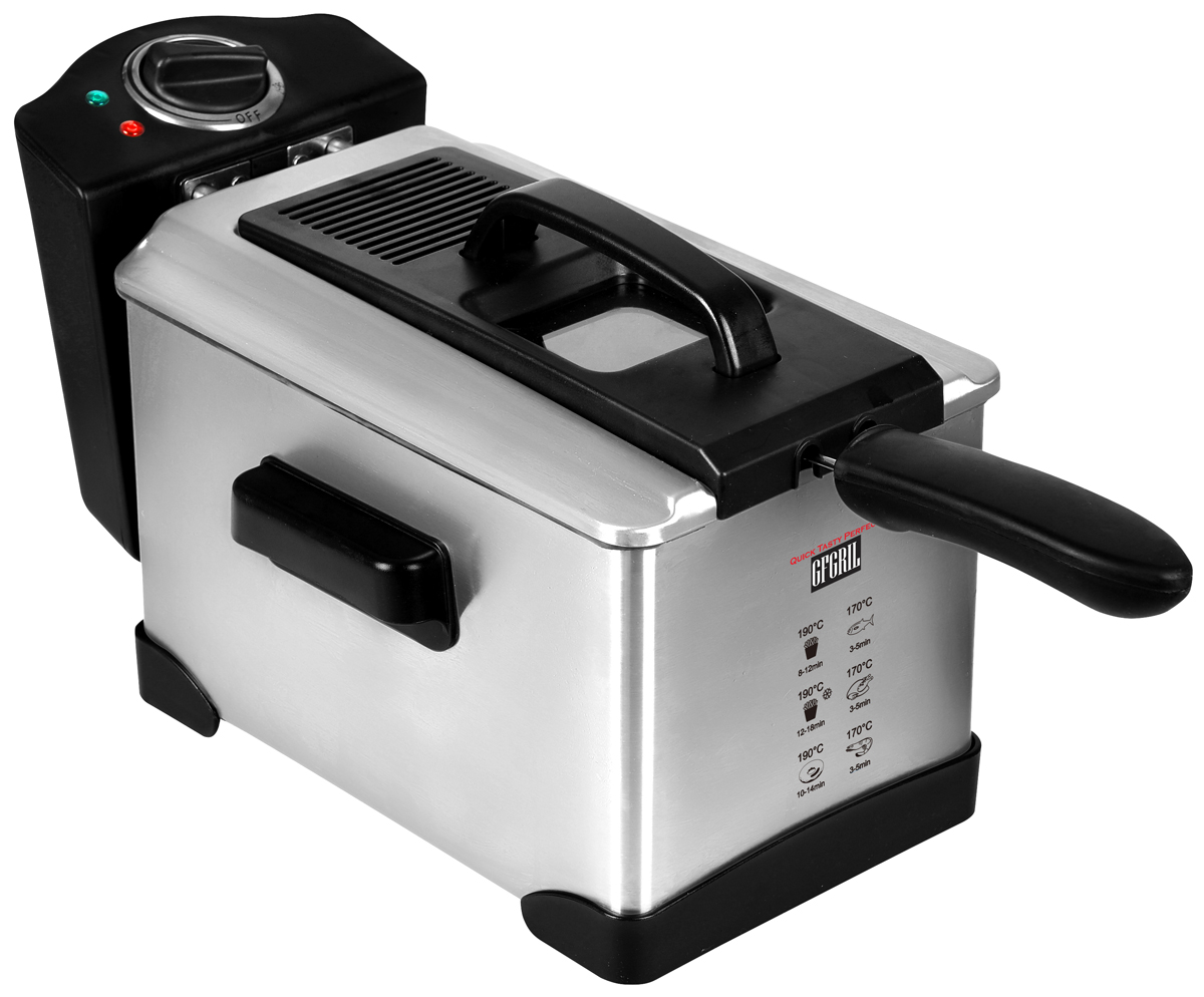 

Фритюрница GFGRIL GFF-M2500 серебристый, GFF-M2500