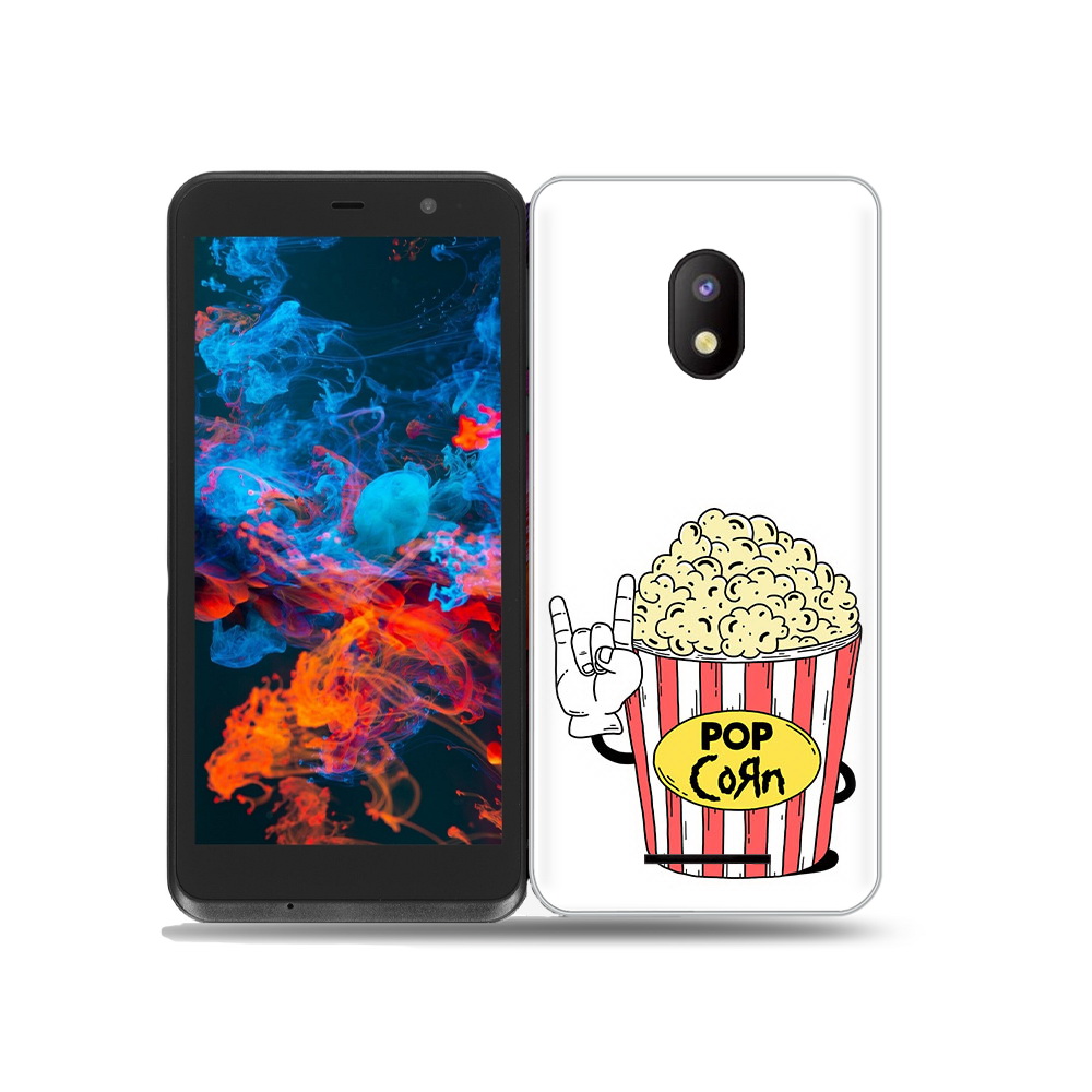 

Чехол MyPads Tocco для BQ 5045L Wallet крутой попкорн, Прозрачный, Tocco