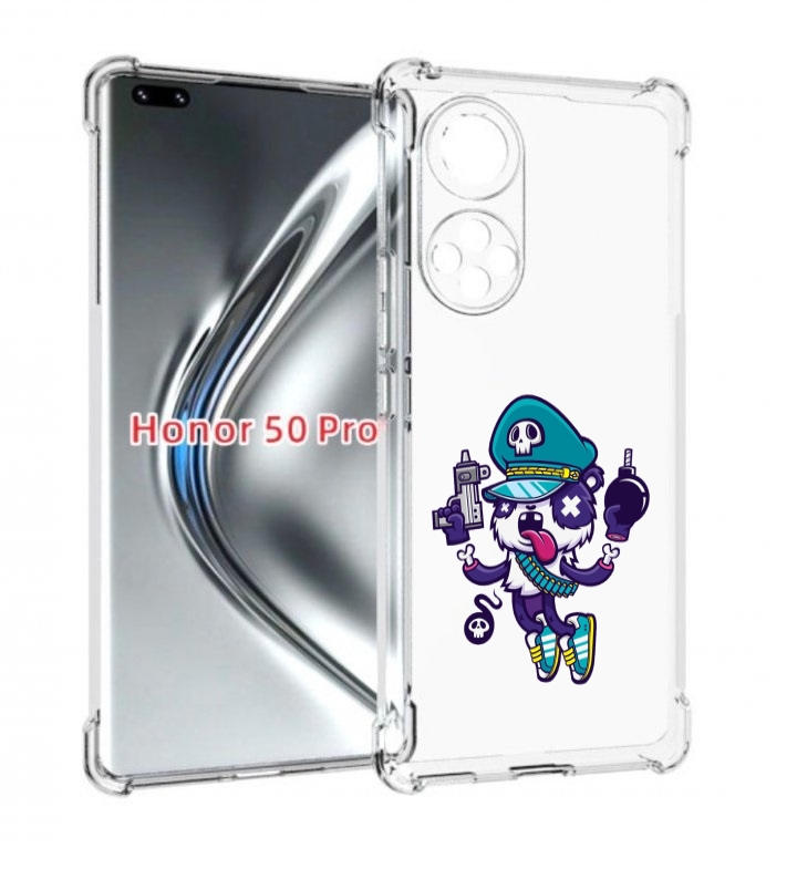 

Чехол бампер MyPads персонаж с пистолетом и бомбочкой для Huawei, Прозрачный, Tocco