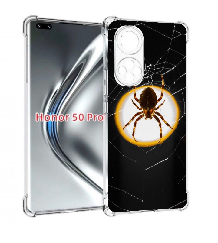 

Чехол бампер MyPads паук-с-паутинкой для Honor 50 Pro/Nov, Прозрачный, Tocco
