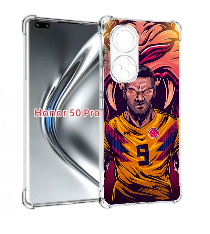 

Чехол бампер MyPads парень-тигр-красный для Honor 50 Pro/, Прозрачный, Tocco