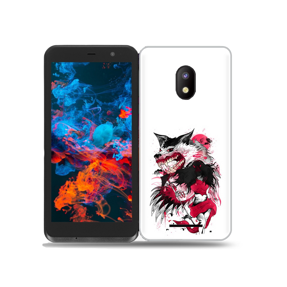 

Чехол MyPads Tocco для BQ 5045L Wallet красная шапочка, Прозрачный, Tocco