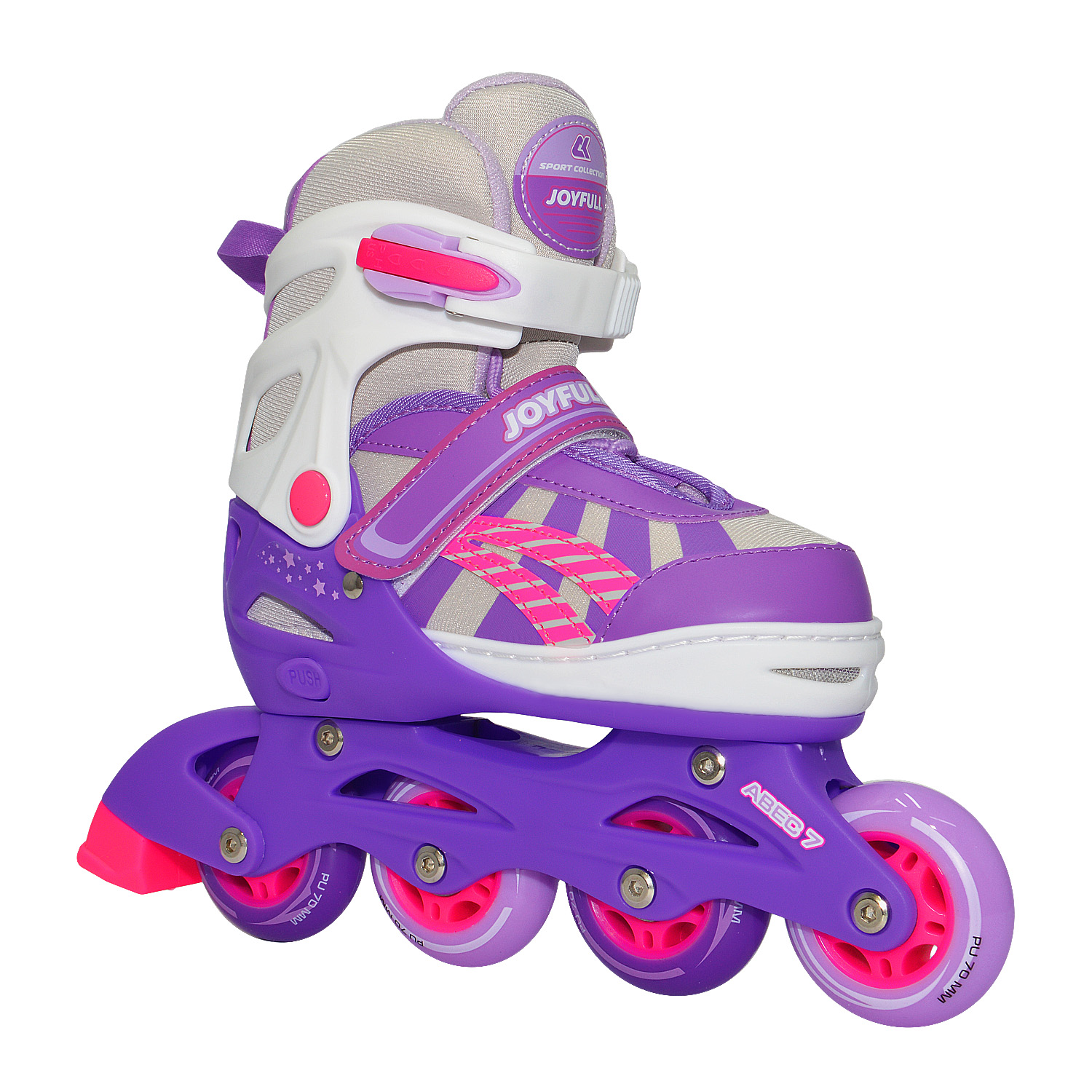 Роликовые коньки Спортивная Коллекция JOYFULL, S, фиолетовый