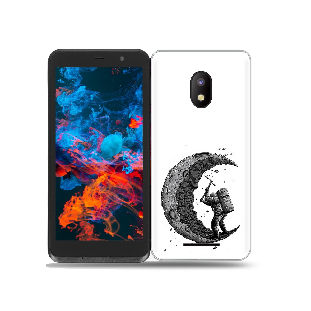 

Чехол MyPads Tocco для BQ 5045L Wallet камненная луна, Прозрачный, Tocco