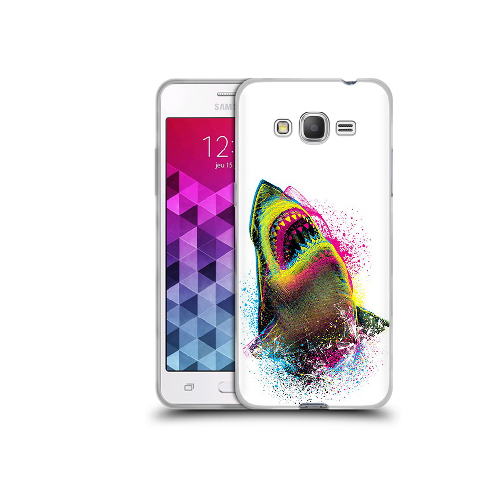 

Чехол MyPads Tocco для Samsung Galaxy Grand Prime челюсти-2, Прозрачный, Tocco