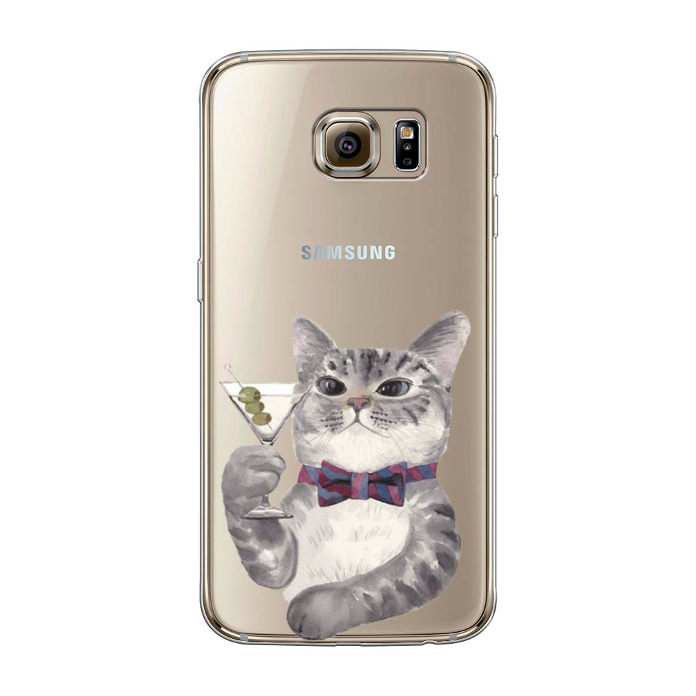 

Чехол Awog "Кот джентльмен" для Samsung Galaxy S6 edge