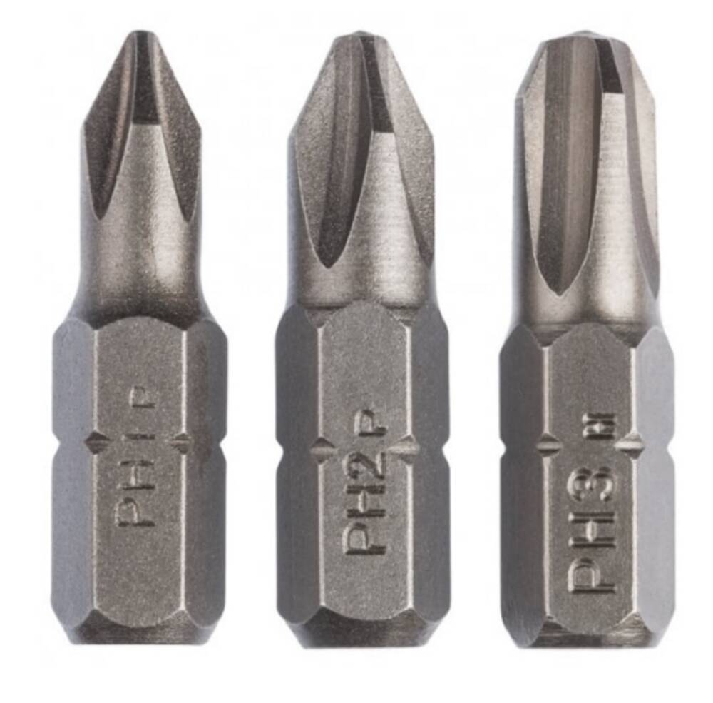 

Набор BOSCH 3шт PH1/PH2/PH3 25мм