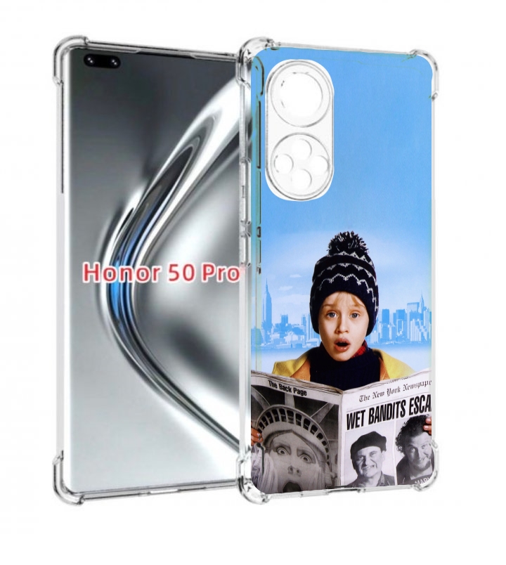 

Чехол бампер MyPads один-дома-детский для Honor 50 Pro/No, Прозрачный, Tocco