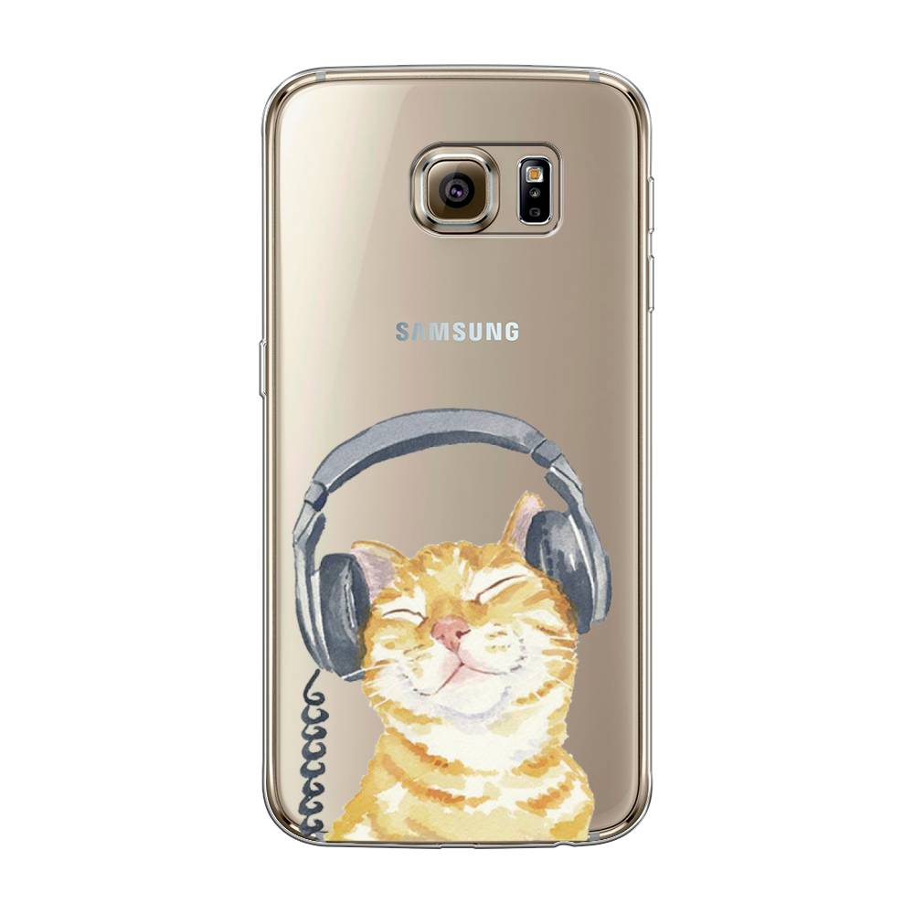 

Чехол Awog "Кот меломан" для Samsung Galaxy S6 edge