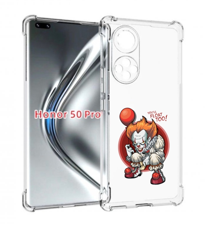 

Чехол бампер MyPads одетый-клоун для Honor 50 Pro/Nova 9, Прозрачный, Tocco