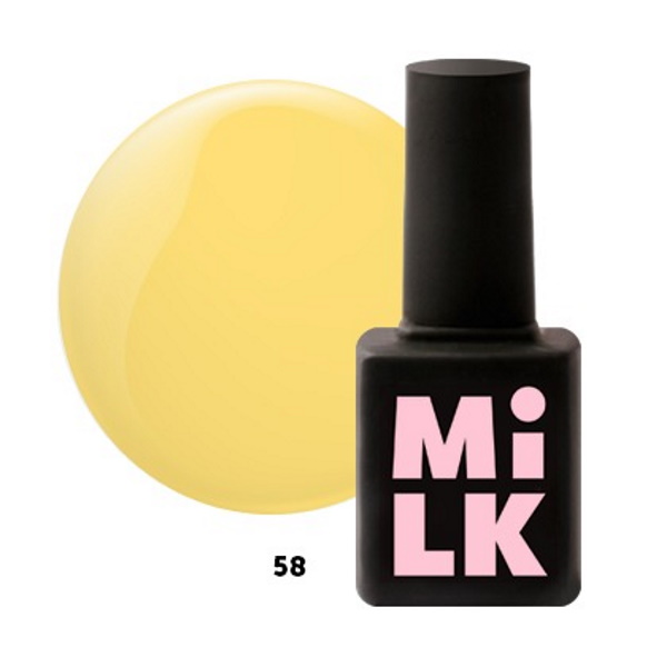 

База MilkGel Color №58 Laser Lemon, 9 мл