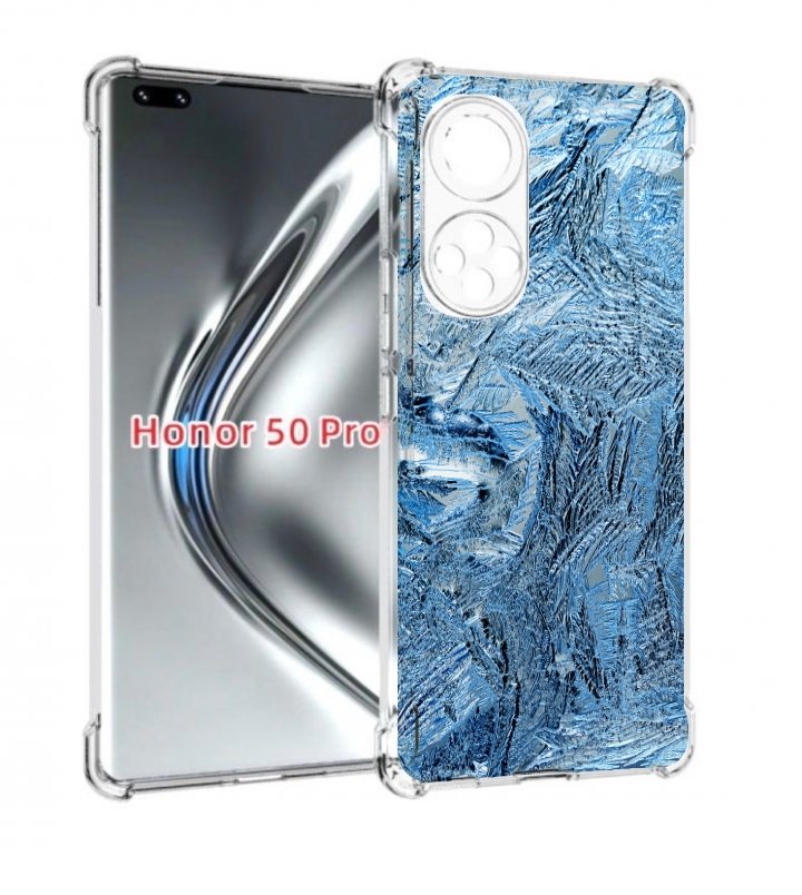 

Чехол бампер MyPads обледенение для Honor 50 Pro/Nova 9 P, Прозрачный, Tocco