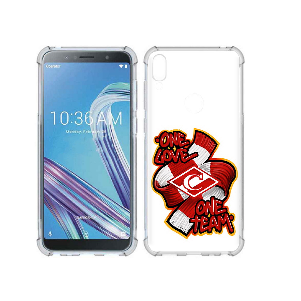 

Чехол MyPads Tocco для Asus ZenFone Max Pro (ZB602KL) ФК спарак 1 любовь, Прозрачный, Tocco