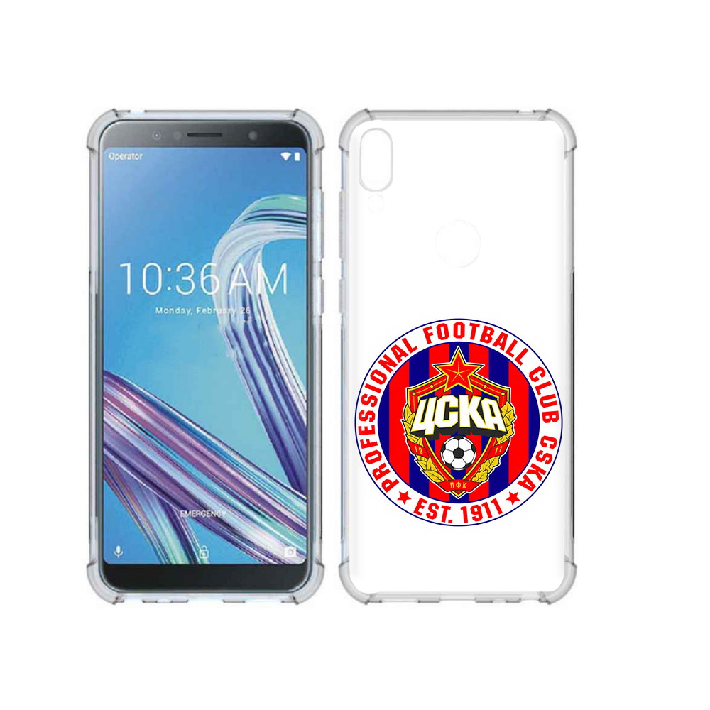 

Чехол MyPads Tocco для Asus ZenFone Max Pro (ZB602KL) ФК ЦСК логотип, Прозрачный, Tocco