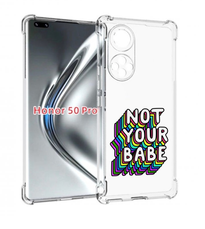 

Чехол бампер MyPads не-твоя-девочка для Honor 50 Pro/Nova, Прозрачный, Tocco