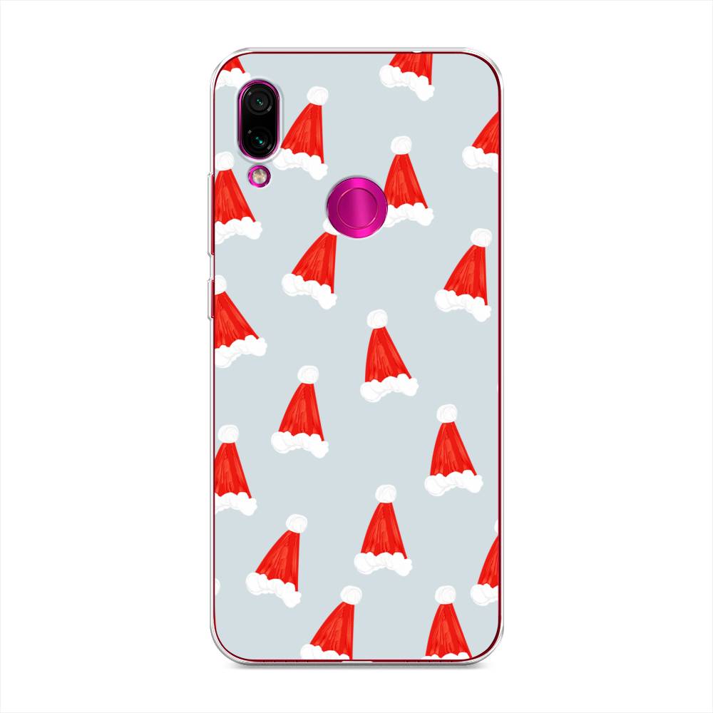

Чехол для Xiaomi Redmi Note 7 "Новогодние шапочки", Белый;красный;серый, 34750-5