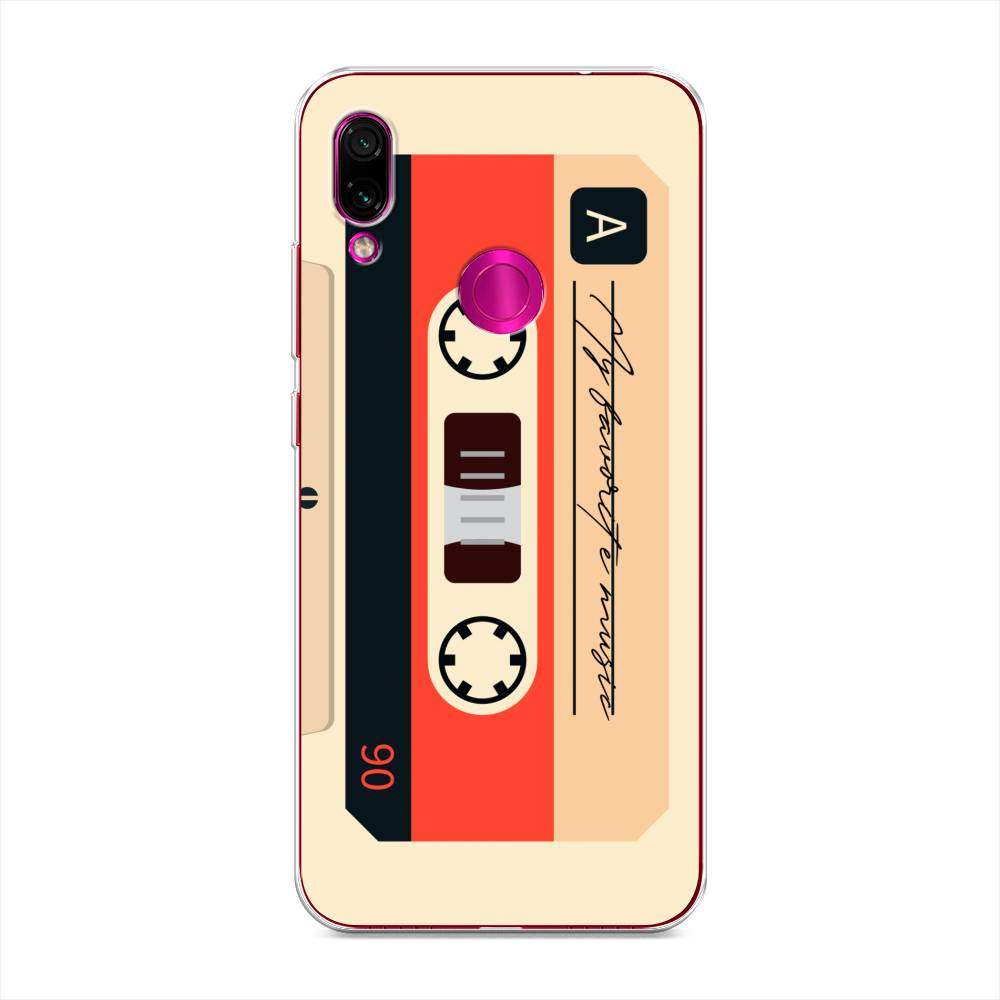 

Чехол на Xiaomi Redmi Note 7 "Бежевая кассета", Черный;красный;бежевый, 34750-6