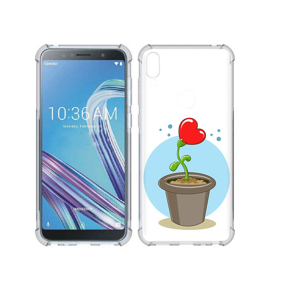 Чехол MyPads Tocco для Asus ZenFone Max Pro (ZB602KL) Растение любви 14 февраля