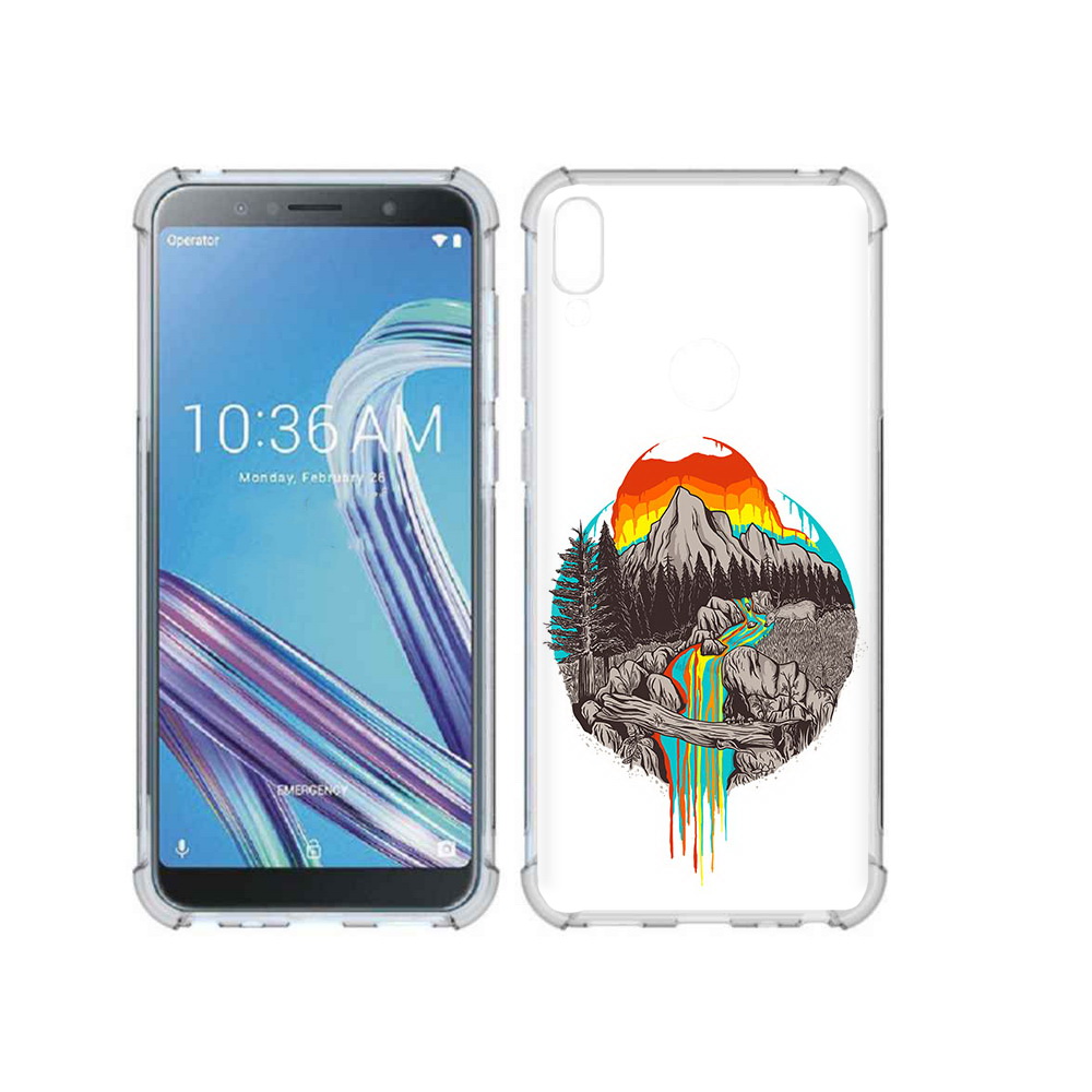 

Чехол MyPads Tocco для Asus ZenFone Max Pro (ZB602KL) Радужный водопад, Прозрачный, Tocco