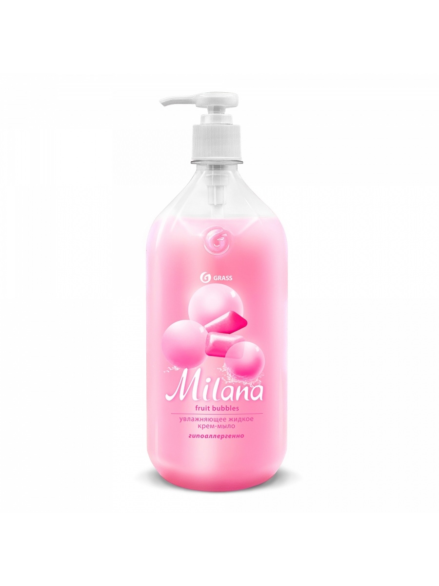 Жидкое мыло Grass Milana Fruit bubbles, 1 л