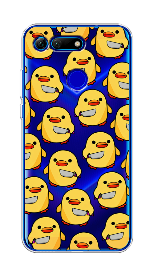 

Чехол на Honor V20 "Утка с ножом", Прозрачный;желтый;оранжевый, 67350-1