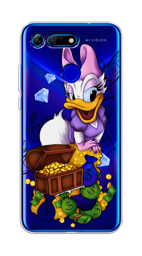 

Чехол на Honor V20 "Rich Daisy Duck", Коричневый;белый;фиолетовый, 67350-6