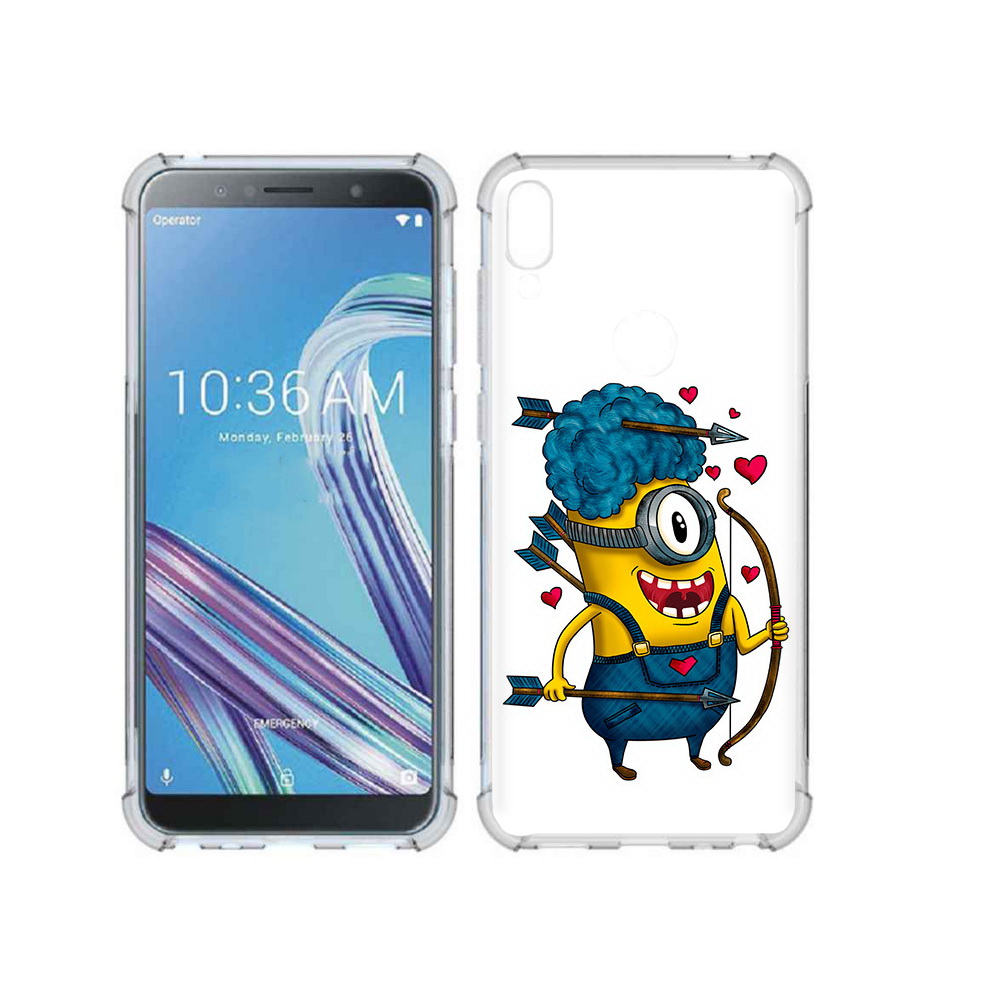 

Чехол MyPads Tocco для Asus ZenFone Max Pro (ZB602KL) Миньон купидон, Прозрачный, Tocco