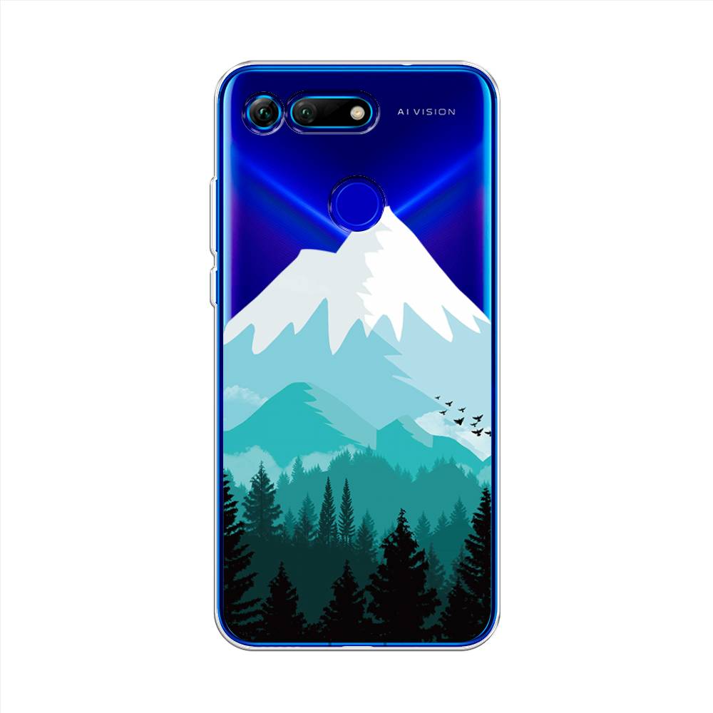 фото Чехол на honor v20 "синяя снежная гора" case place