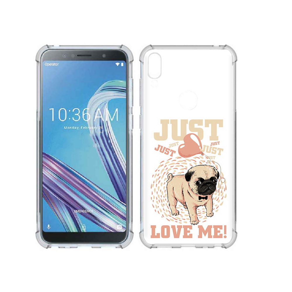

Чехол MyPads Tocco для Asus ZenFone Max Pro (ZB602KL) Люби меня, Прозрачный, Tocco