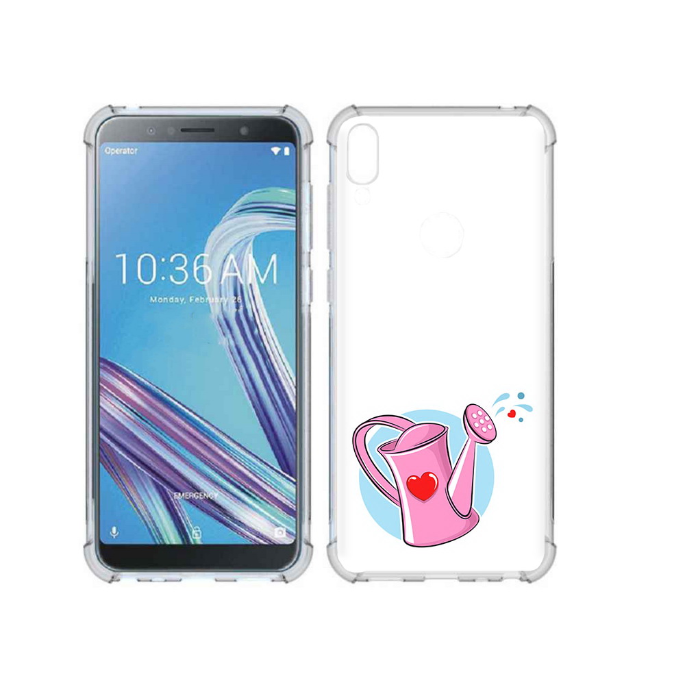 

Чехол MyPads Tocco для Asus ZenFone Max Pro (ZB602KL) Лейка любви 14 февраля, Прозрачный, Tocco