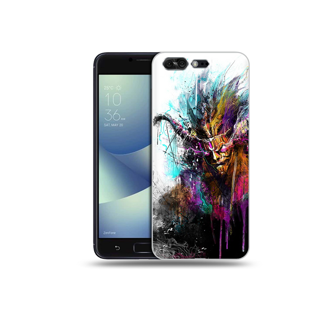 Чехол MyPads Tocco для Asus ZenFone 4 Pro (ZS551KL) яркий дьявол