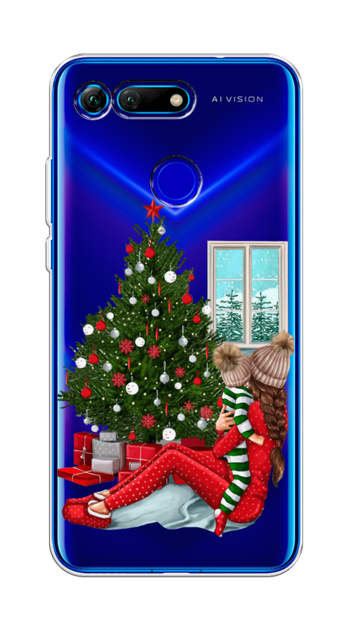 

Чехол на Honor V20 "Новый год с мамой", Красный;зеленый;голубой, 67350-6