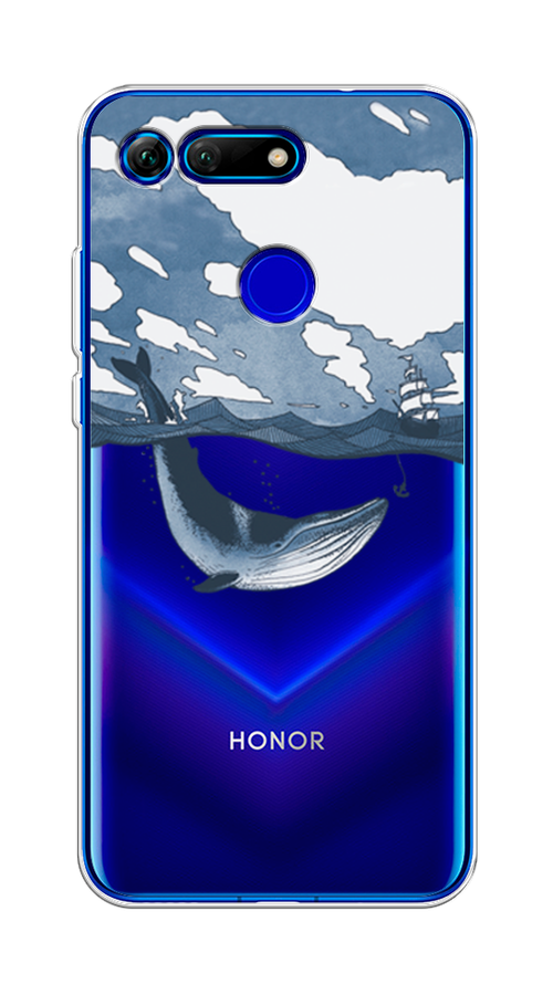 

Чехол на Honor V20 "Большой кит", Синий, 67350-1