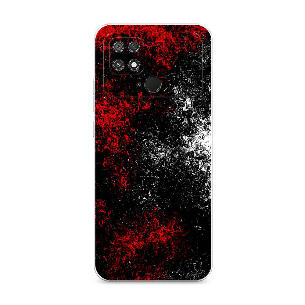

Чехол для Xiaomi Poco C40 "Монотипия", Красный;черный;белый, 315850-3