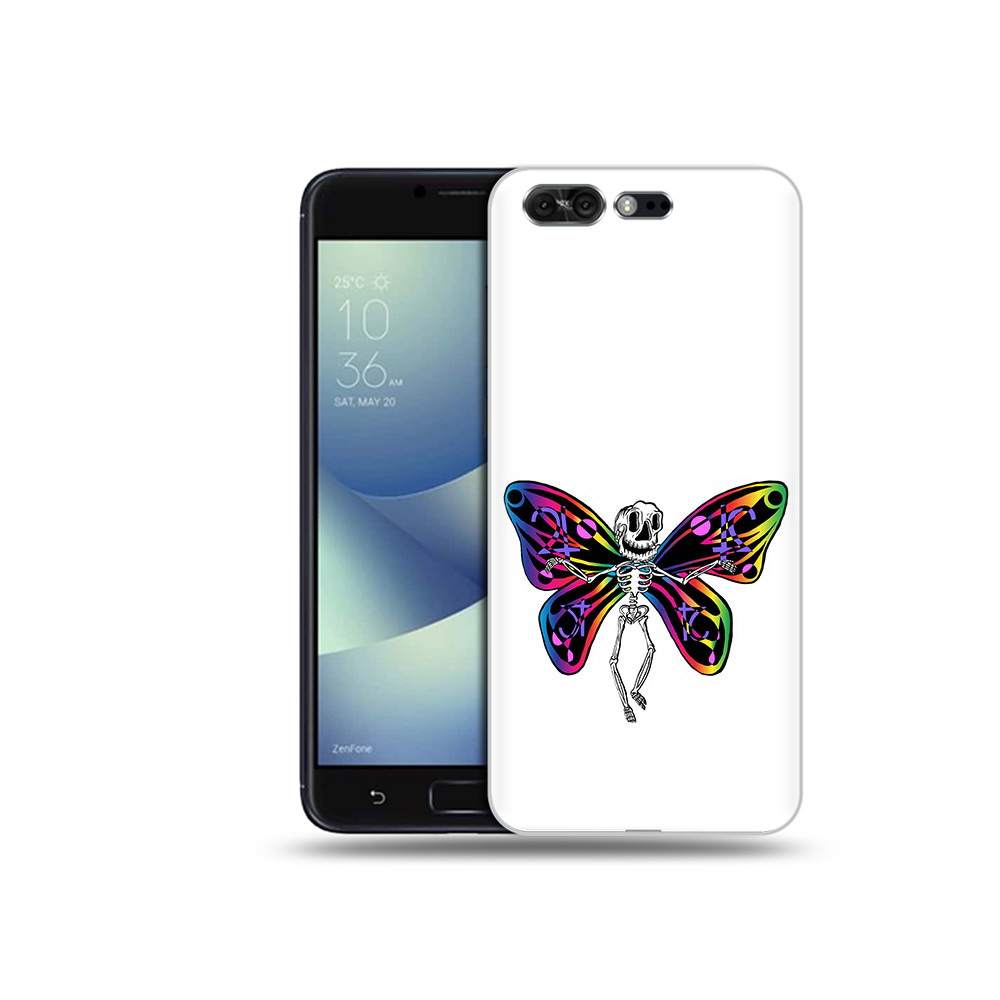 Чехол MyPads Tocco для Asus ZenFone 4 Pro (ZS551KL) эффект бабочки