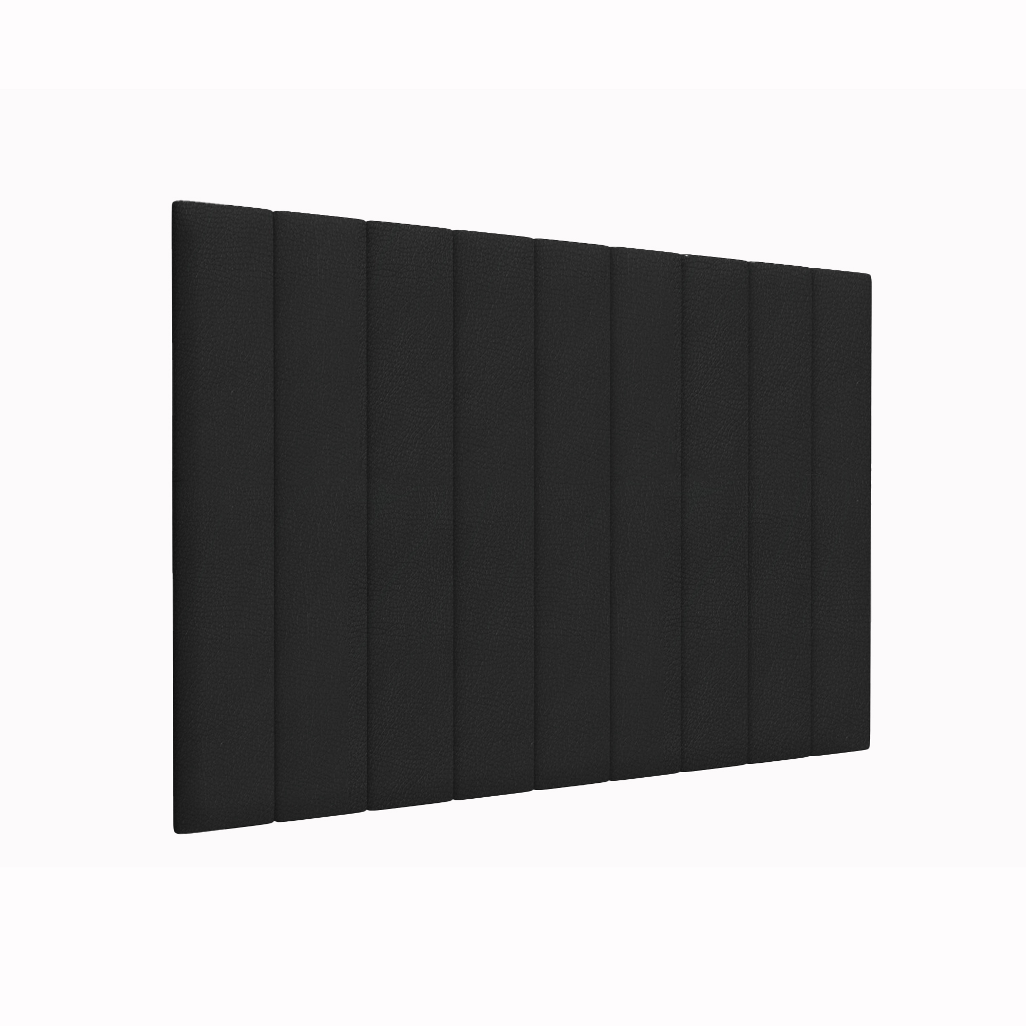 Мягкие стеновые панели Eco Leather Black 15х90 см 2 шт.