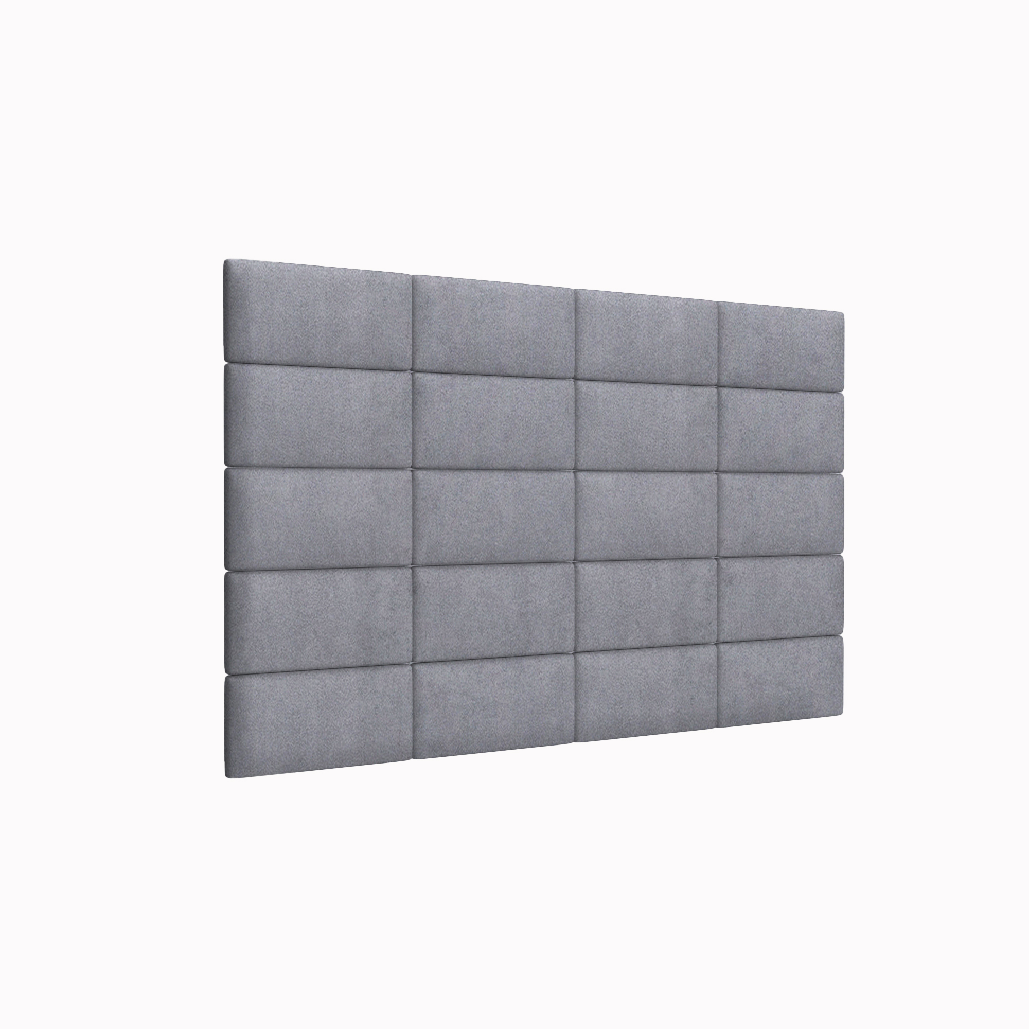 фото Мягкие стеновые панели alcantara gray 15х30 см 4 шт. tartilla