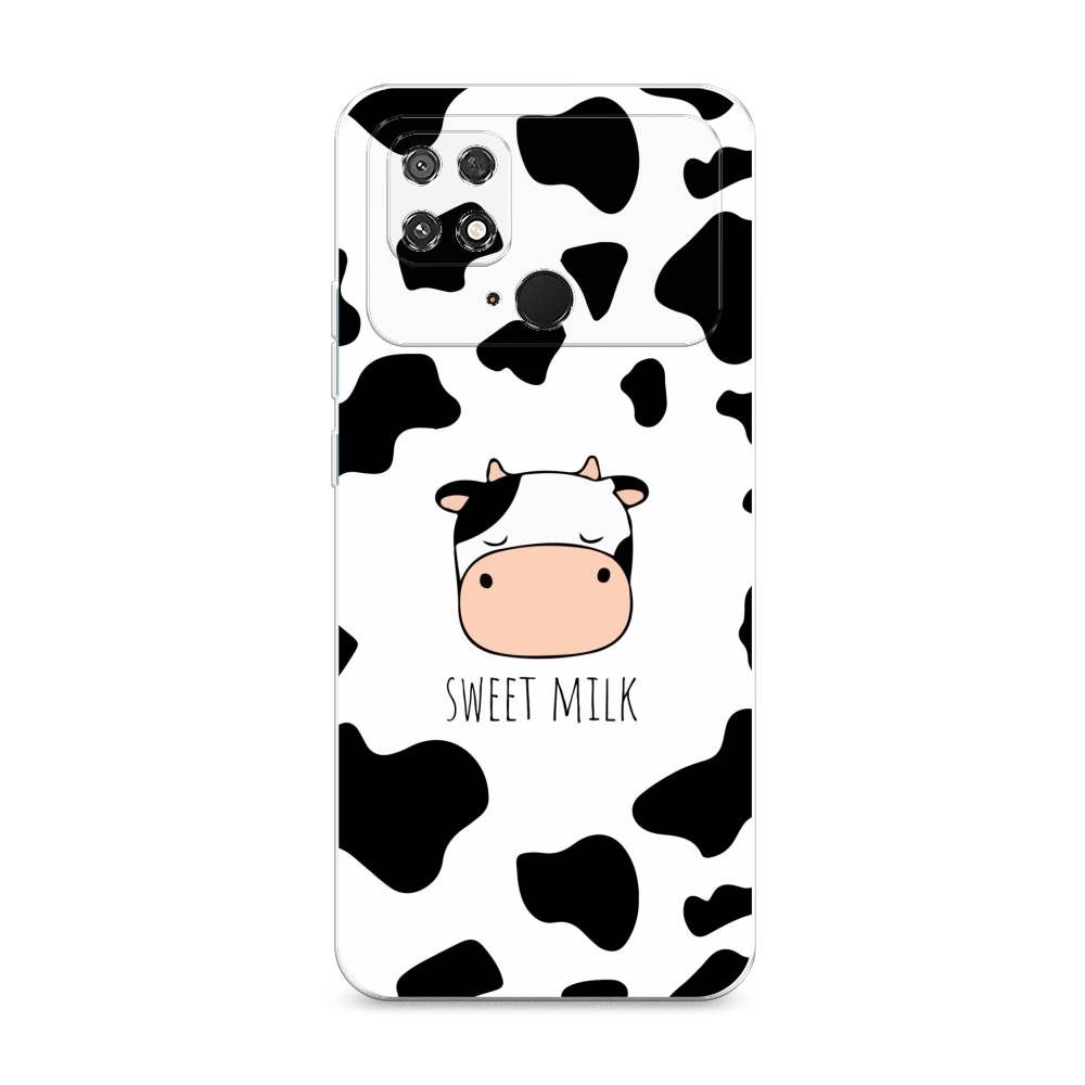 

Чехол на Poco C40 "Sweet milk", Розовый;белый;черный, 315850-1