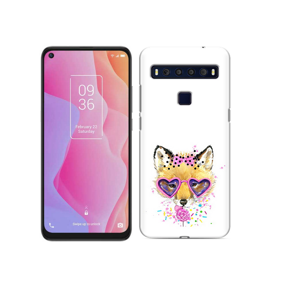

Чехол MyPads Tocco для TCL 10L лисенок с бантиком, Прозрачный, Tocco