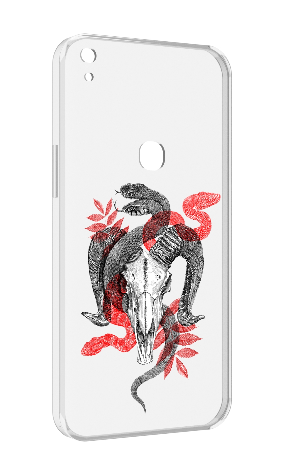 

Чехол MyPads змея в черепе рисунок для Alcatel SHINE LITE 5080X 5.0, Прозрачный, Tocco